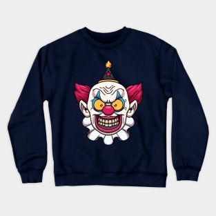 Evil Clown Face Crewneck Sweatshirt